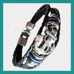 Bracelet Ancre cuir